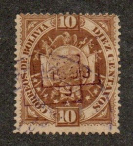 Bolivia 58 Used Double overprint