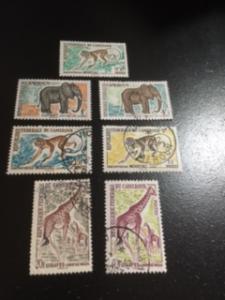 Cameroun sc 358,359,363-365,369,372 MHR+UHR Animal