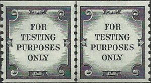 # TD107b Mint Never Hinged ( MNH ) Line Pair Test stamp