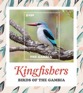 Gambia 2015 - King Fishers - Souvenir Sheet - MNH
