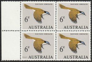 Australia 1966 Sc#401, SG#387 6c Honey Eater, Birds MINT-XF-OG-NH.