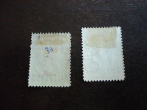 Stamps - St. Helena - Scott# 34,36 - Mint Hinged Part Set of 2 Stamps