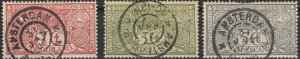 Netherlands, #B1-B3 Used From 1906    CTO