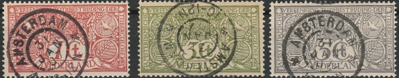 Netherlands, #B1-B3 Used From 1906    CTO