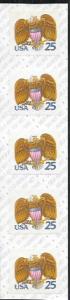 US #2431 Eagle & Shield Strip of 5. MNH.