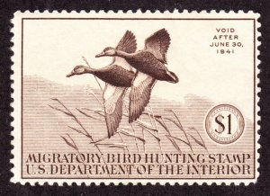 US RW7 $1 Duck Hunting Mint F-VF OG H SCV $105