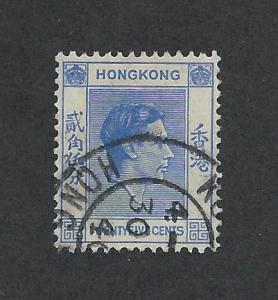 HONG KONG SC# 160 VF U 1938