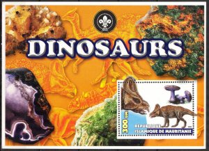 Mauritania 2003 Dinosaurs Mushrooms Scouting Scouts (II) S/S MNH Private