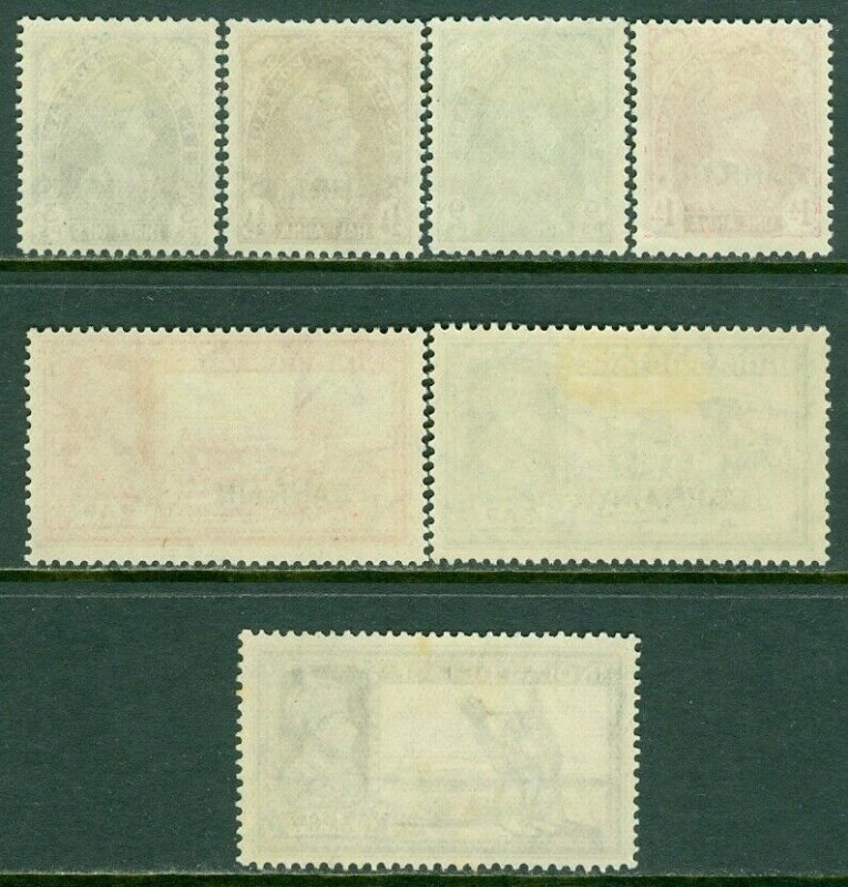 EDW1949SELL : BAHRAIN 1938-39 Scott #20-27 Very Fine, Mint OG. Catalog $59.00.