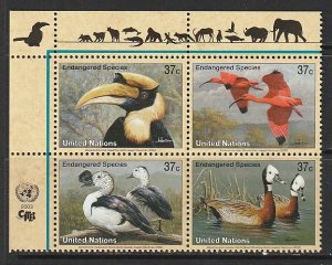 2003 UN-NY - Sc 845a - MNH VF - PB UL - Endangered species