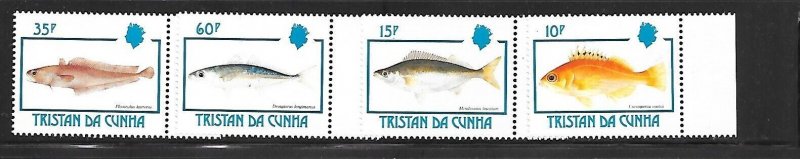 TRISTAN DA CUNHA Sc 513-6 NH ISSUE OF 1992 - SEA LIFE