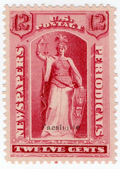 (I.B) US Postal Service : Newspapers & Periodicals Stamp 12c
