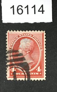 MOMEN: US STAMPS # 215 USED $30 LOT #16114