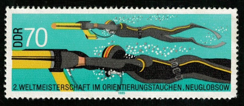 Sport, 1985, Diving, MNH, **, 70 Pfg (T-7883)