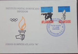 P) 1996 DOMINICAN REPUBLIC, THE ATLANTA OLYMPIC GAMES COMMEMORATION