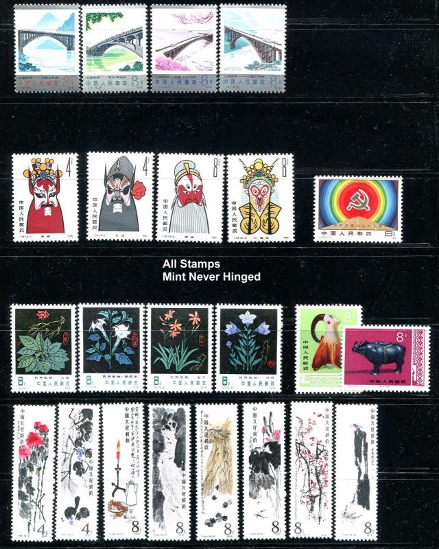 China PRC Mint Never Hinged Collection  (R10)