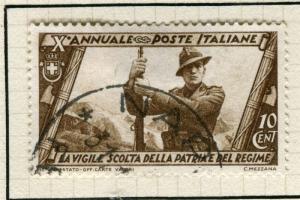 ITALY; 1932 early Fascist March issue fine used 10c. value