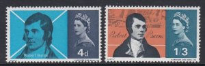 444-45 1966 Robert Burns MNH