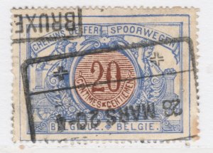 Belgium Parcel Post Railway 1902-06 20c Used Stamp A25P58F20844-