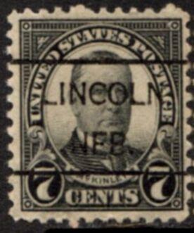 US Stamp #639xL5E - William McKinley - Regular Issue 1922-6 Precancel