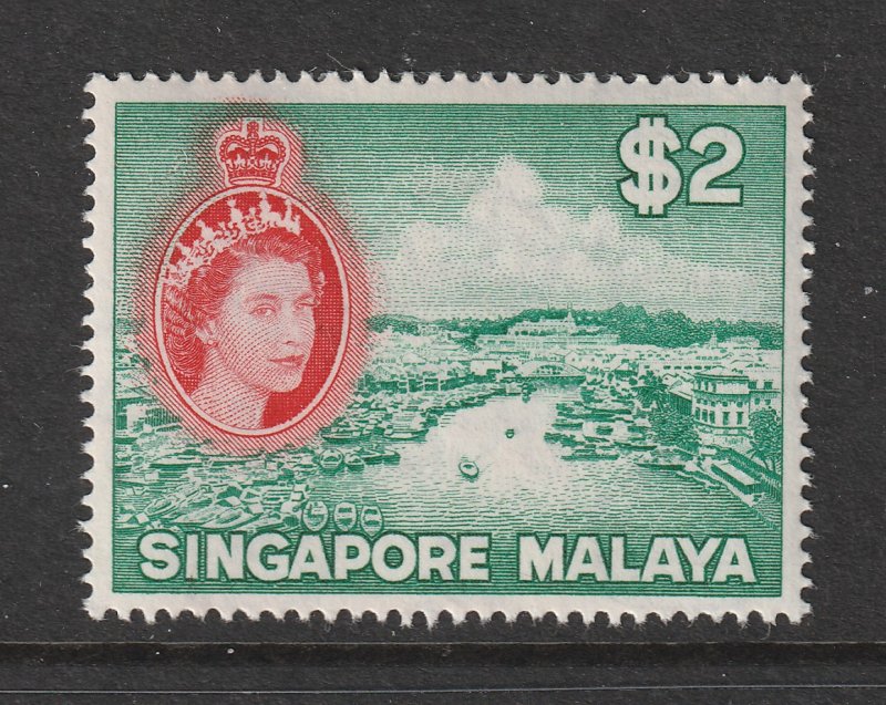 Singapore a MNH QE2 $2 from 1955