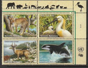 2000 UN-Vienna - Sc 272a - MNH VF - PB UR - Endangered species