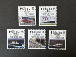 Gibraltar: 2012, Centenary of the Sinking of the Titanic,  MNH set.