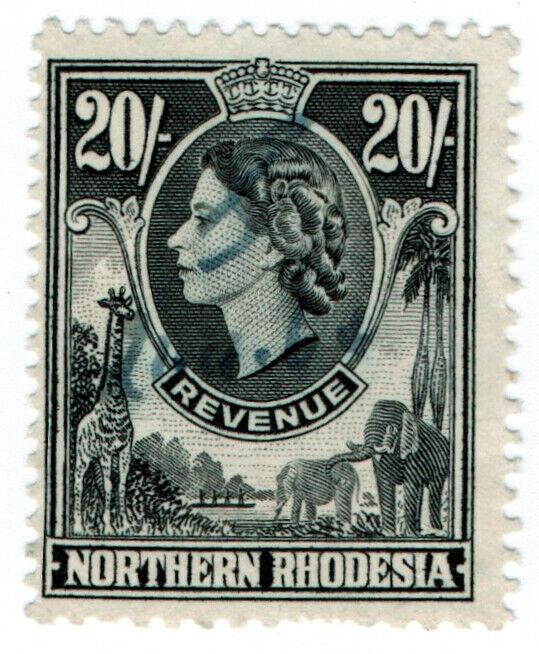 (I.B) Northern Rhodesia Revenue : Duty Stamp 20/-