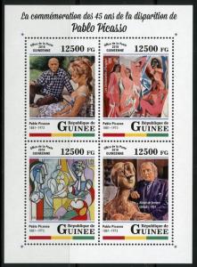 GUINEA 2018 45th MEMORIAL OF PABLO PICASSO PAINTING SHEET MINT  NH