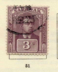 Sarawak 1918 Early Issue Fine Used 3c. NW-163890