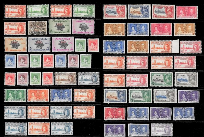 BRITISH COLONIES (1250+ Stamps) Omnibus Set Stamps Pairs Singles MNH/Mint/Used