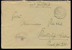 Germany 1942 Feldpost Auschwitz Concentration Camp Covers