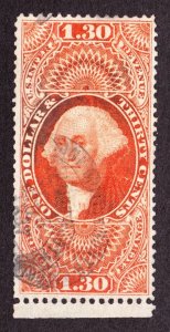 US R77c $1.30 Foreign Exchange Revenue Used VF-XF SCV $85