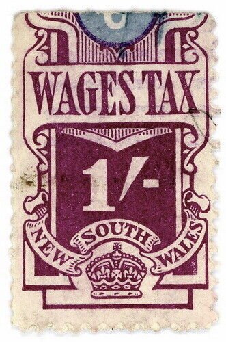 (I.B) Australia - NSW Revenue : Wages Tax 1/- (1933)