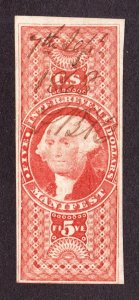 US R90a $5 Manifest Used F-VF SCV $275