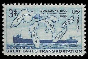# 1069 MINT NEVER HINGED SOO LOCKS     XF+