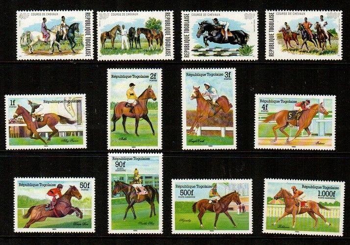 Togo Mint NH sets (Horses) - Catalog Value $24.20