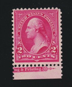 US 252 2c Washington Mint F-VF OG NH SCV $400