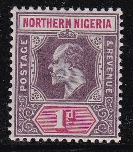 Album Treasures Northern Nigeria Scott # 11  1p  Edward VII  Mint LH