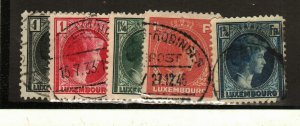 Luxembourg #178-9, 182-3, 185 used