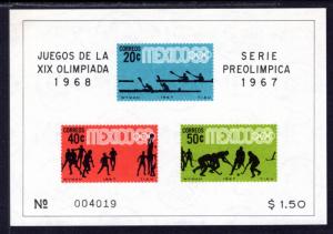 Mexico 983a Olympics Souvenir Sheet MNH VF