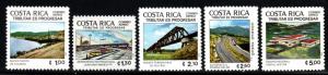 Costa Rica # C810-14 ~ Cplt Set 5 ~ Mint, HMR ~ cv 2.85