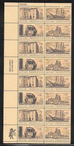 #1440-43 MNH Plate Block Strip of 16