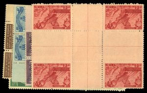 Cuba #387-391 Cat$64++ (for hinged single), 1944 450th Anniversary of the Dis...