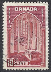 Canada #241 10¢ Memorial Chamber (1938). Used.