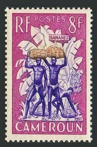 Cameroun 323,MNH.Michel 306. Porters carrying Bananas,1954.