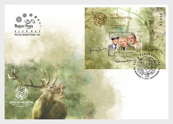 Hungary 2021 FDC Souvenir Sheet Stamps Hunting Animals Writers Literature