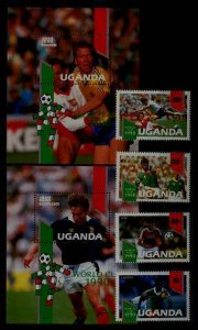 Uganda 809-14 MNH Football-90 SCV16.65