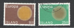 Iceland #420-1  VF, Used, Cat. $3.50  ....   2790317