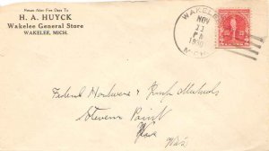 United States Michigan Wakelee 1930 4a-bar  1872-1939  2c Braddock  Corner ca...